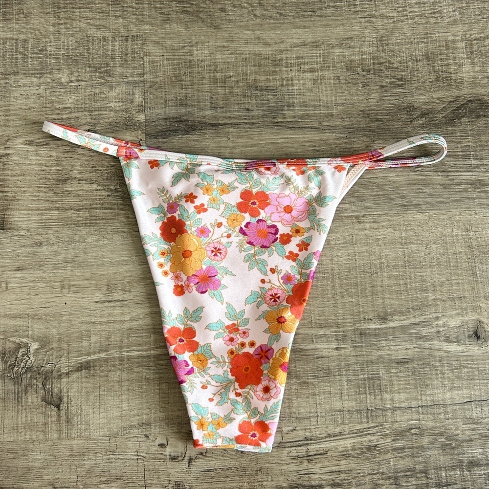 Loverbird Floral Anya High Cut Bikini Bottom S - Picture 6 of 6